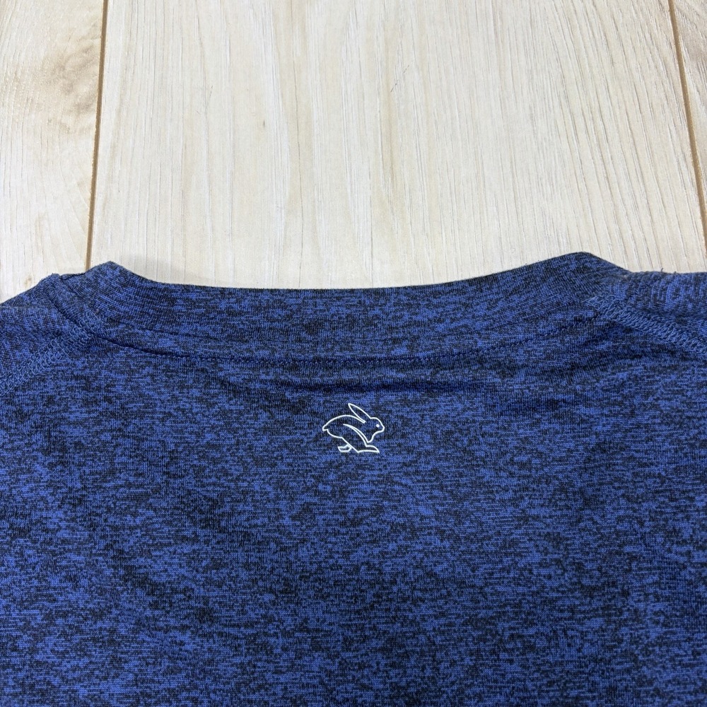 Rabbit Running Tee Shirt Long Sleeve Mens XL Blue Heather Performance Athleisure - Picture 5 of 7